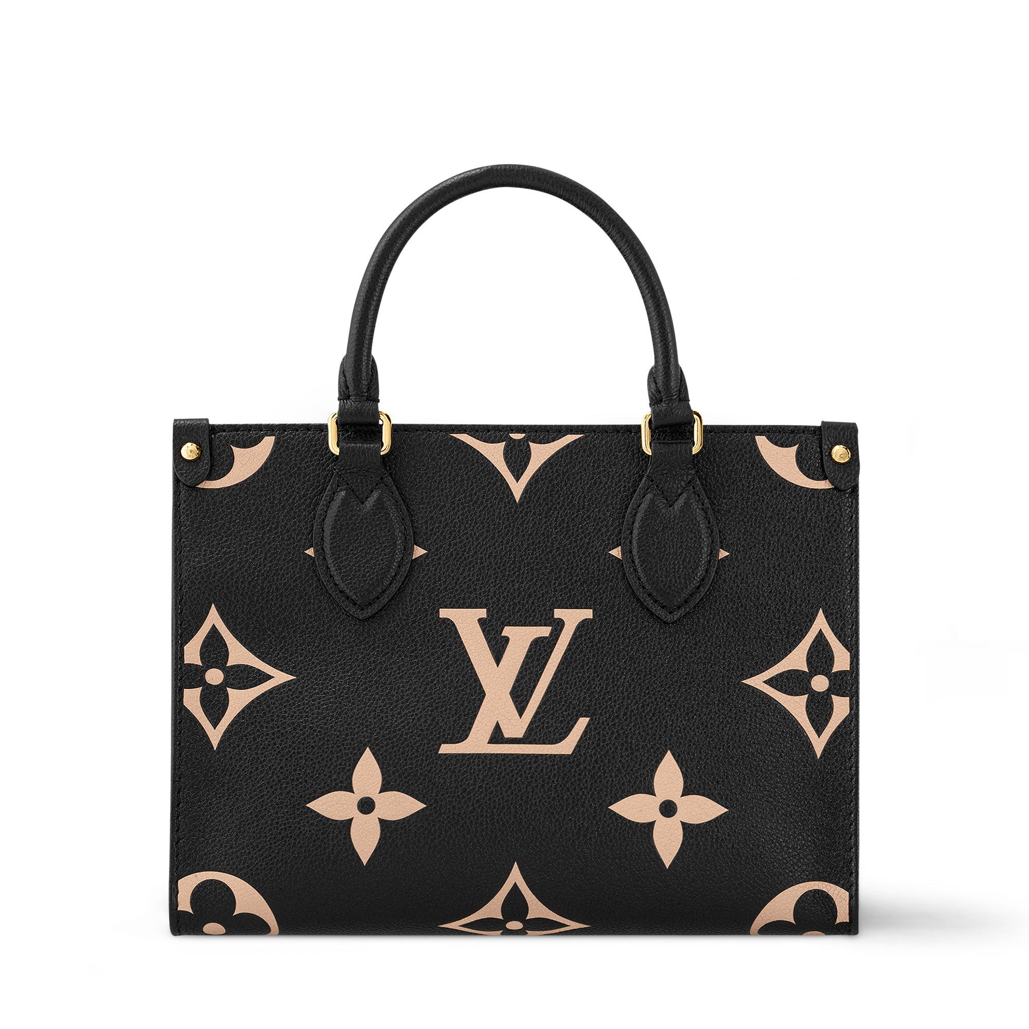 Bolsa Tote OnTheGo PM Couro Monogram Empreinte Bicolor - Bolsas